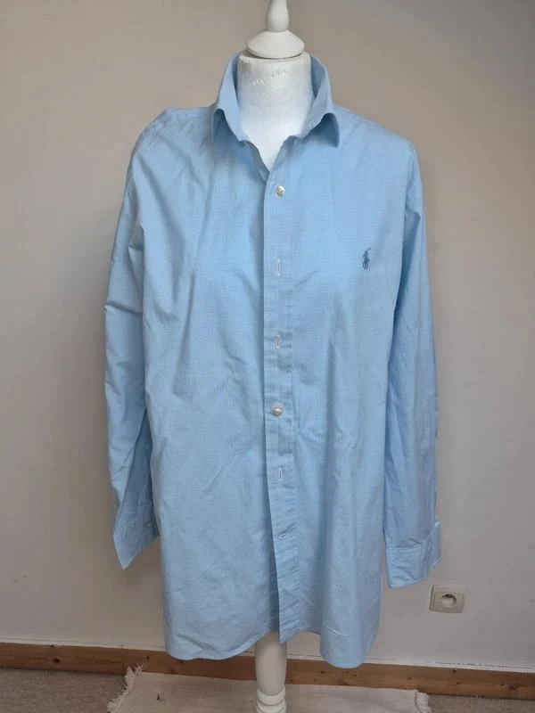 Polo Ralph Lauren Chemise Oxford Bleu Pastel Taille 16